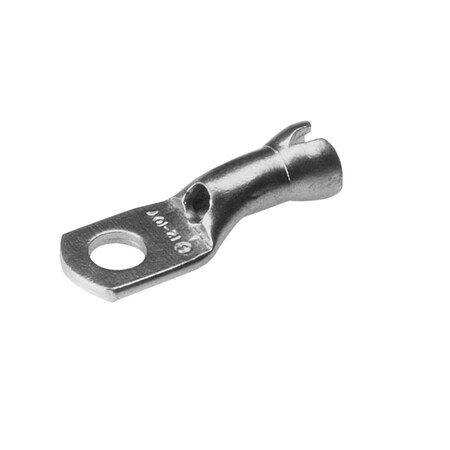 Burndy Seamless Copper Tube Uninsulated Ring Terminal, 12-10 AWG, 8-10, 1.05 YAV10HBOX